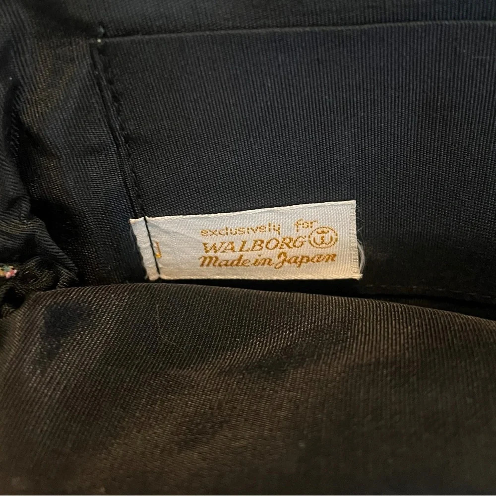 Vintage 60s Walborg mini floral tapestry evening bag - Picture 11 of 14